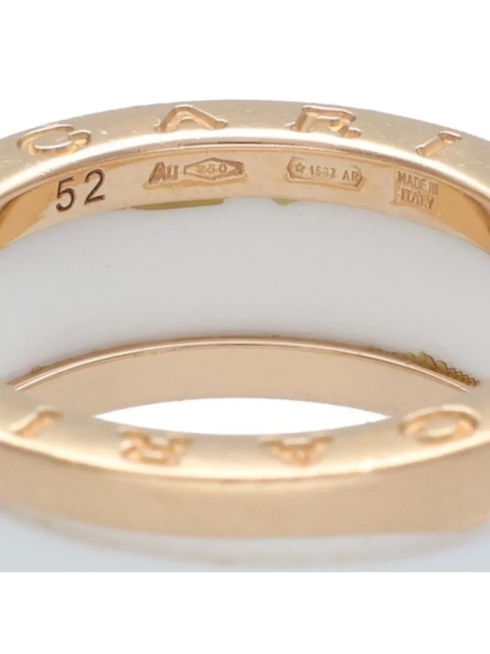 Bvlgari B.zero1 White Ceramic Ring